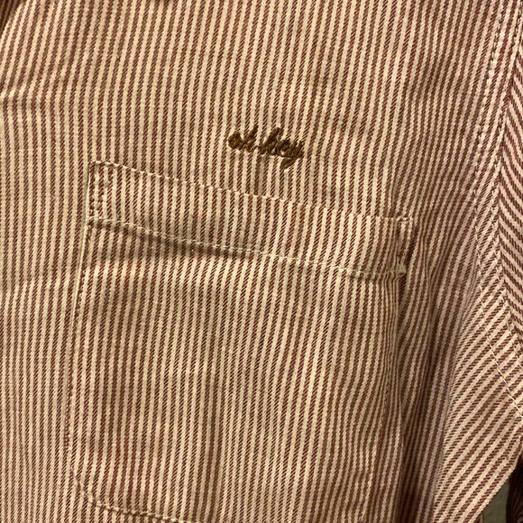 Marine layer oh hey button down striped shirt size medium - Picture 4 of 4